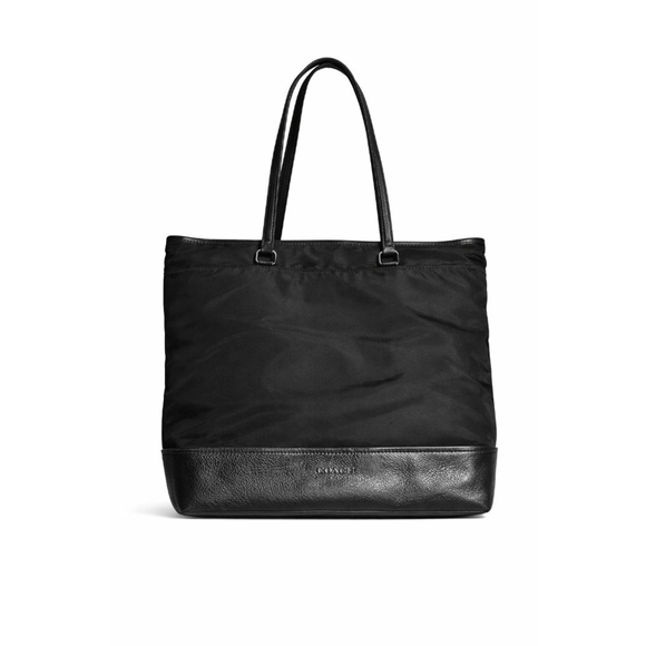 Coach Black Nylon Leather Trim Tote Bag One Size - Picture 4 of 16